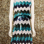 Lentejuela Missoni Lycra Azul - Ribes y Casals