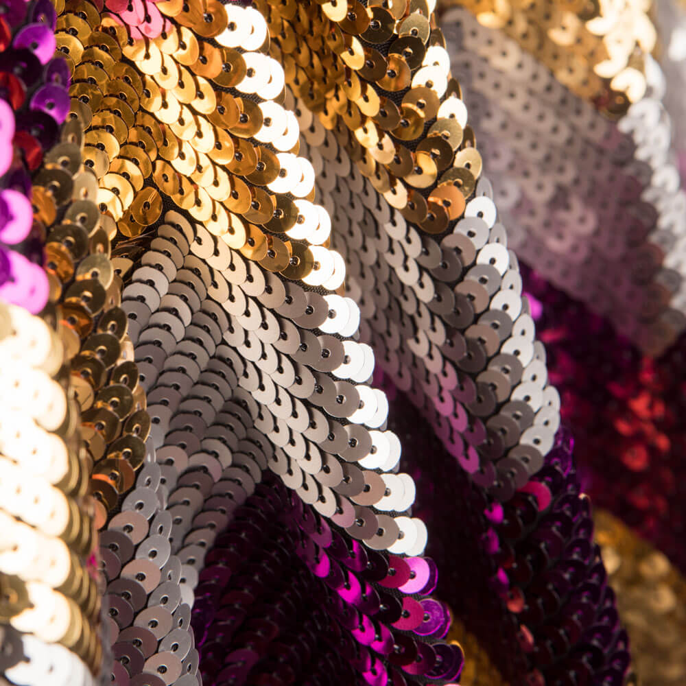 Lentejuela Missoni Lycra Fucsia - Ribes y Casals