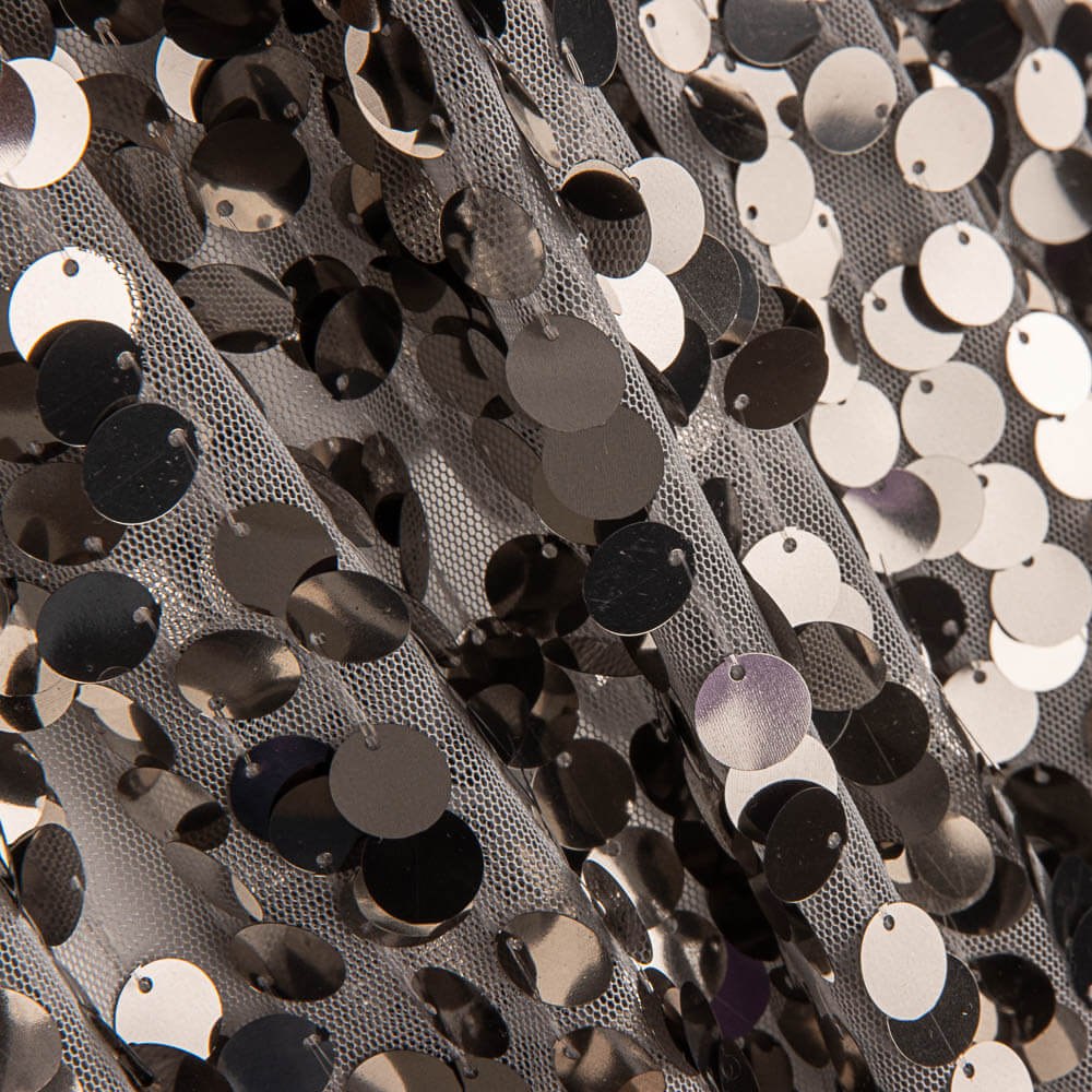 Retal Lentejuela Redonda Metal Plata 140x - Ribes y Casals