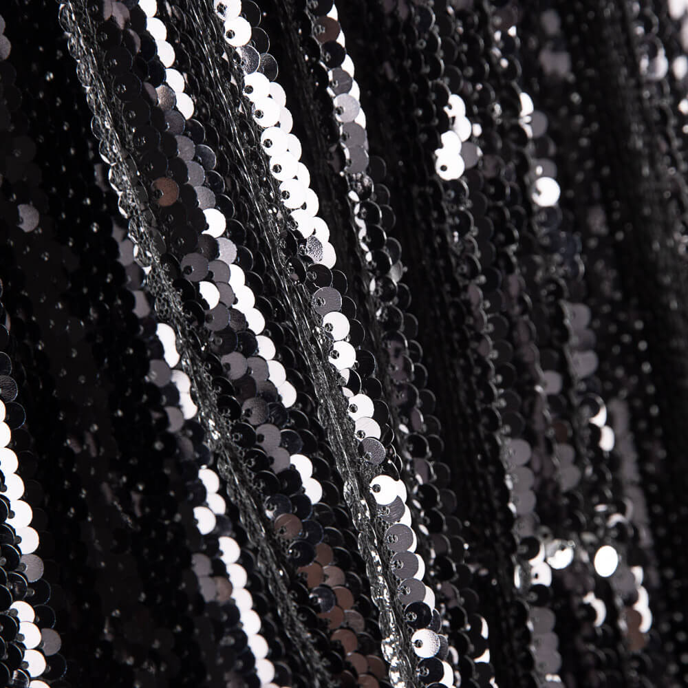 Lentejuela Reversible Negro-Plata - Ribes y Casals