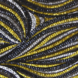 Lentejuelas Ondas Negro Amarillo - Ribes y Casals