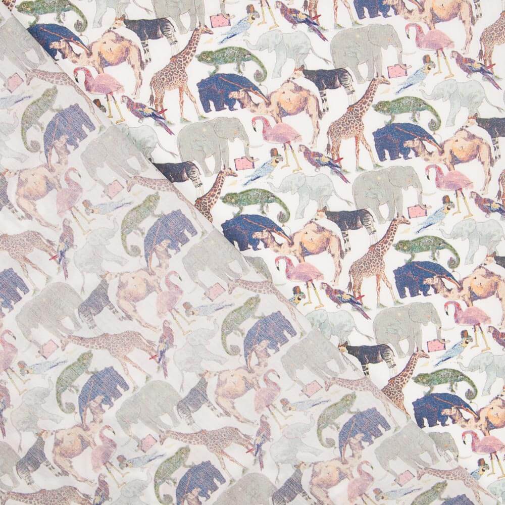 Liberty Fabrics Tana Lawn® Queue For The Zoo - Ribes y Casals