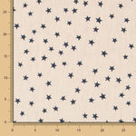 Lino Estampado Estrellas Azul - Ribes y Casals