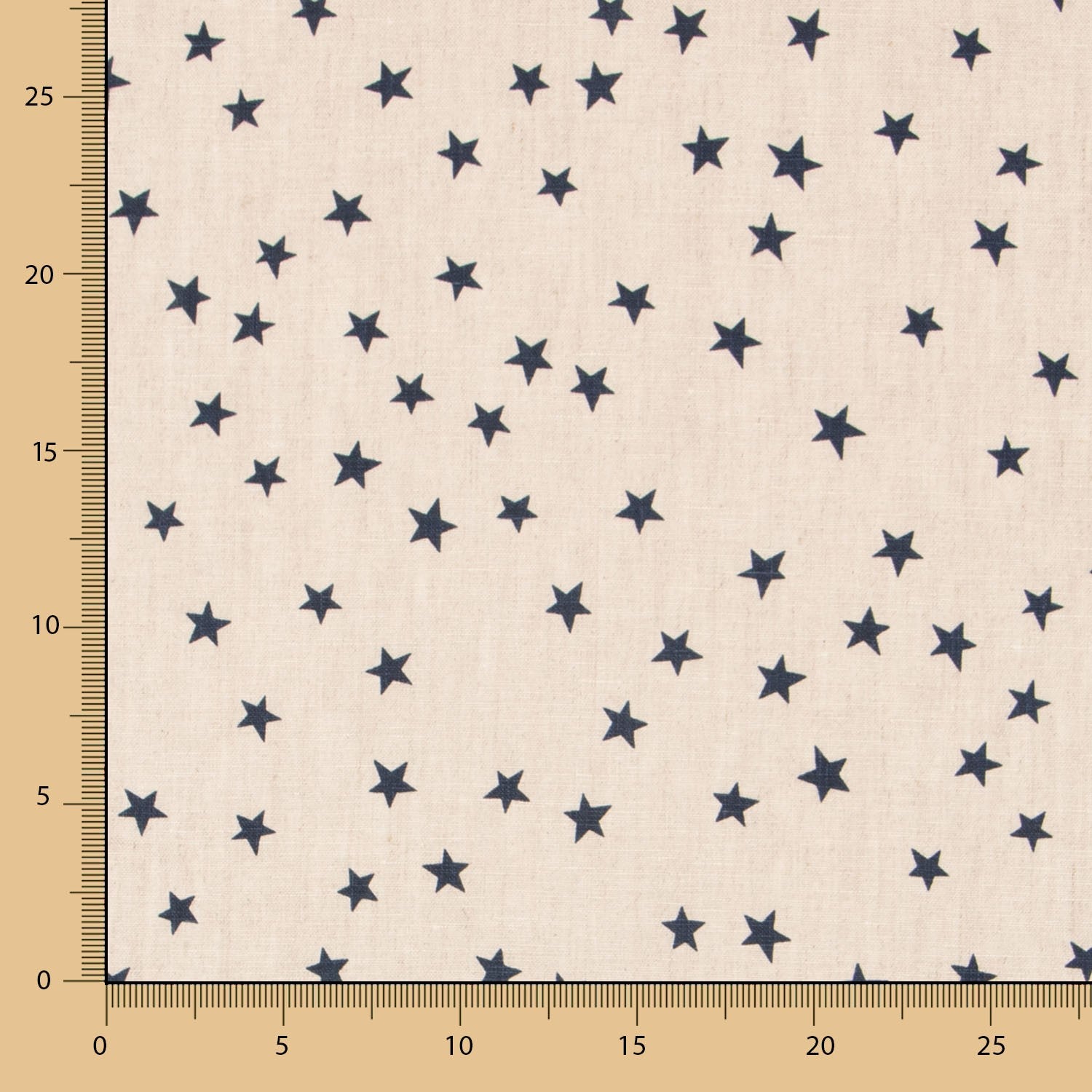 Lino Estampado Estrellas Azul - Ribes y Casals