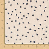 Lino Estampado Estrellas Azul - Ribes y Casals