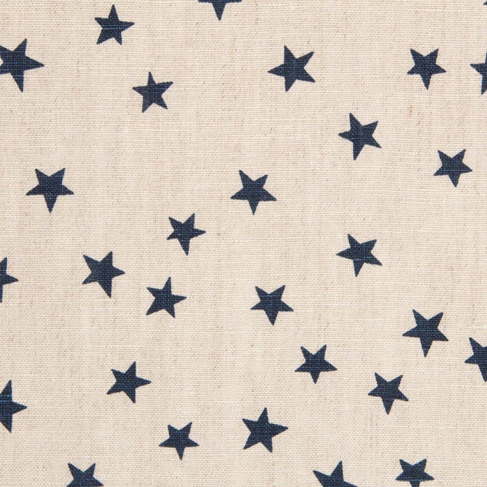 Lino Estampado Estrellas Azul - Ribes y Casals