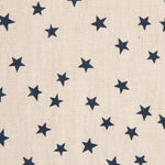 Lino Estampado Estrellas Azul - Ribes y Casals
