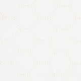 Lino Bordado Geométrico Blanco - Ribes y Casals