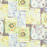 Lino Estampado Étnico Verde - Ribes y Casals