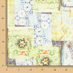 Lino Estampado Étnico Verde - Ribes y Casals