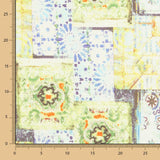 Lino Estampado Étnico Verde - Ribes y Casals