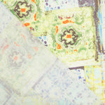 Lino Estampado Étnico Verde - Ribes y Casals