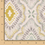 Lino Grueso Estampado Floral Mostaza - Ribes y Casals