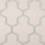 Tapicería Rústica Gruesa Gris Claro Bordado Hexa - Ribes y Casals