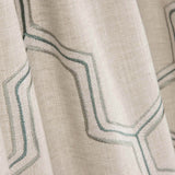 Tapicería Rústica Gruesa Gris Claro Bordado Hexa - Ribes y Casals