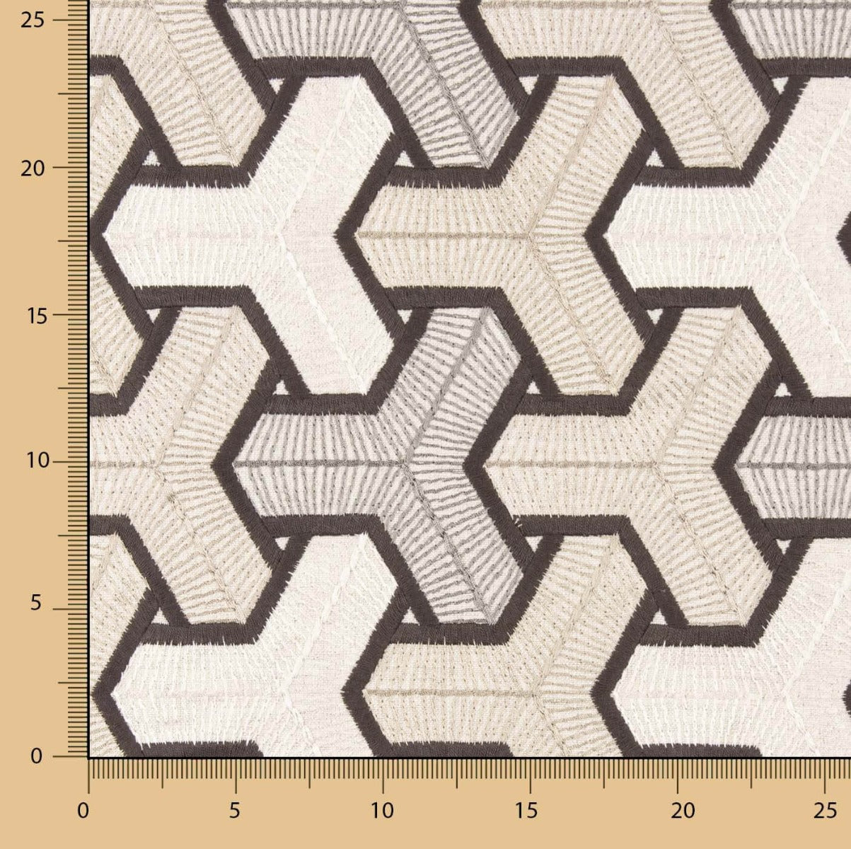 Tapicería Rústica Gruesa Bordado Trigonometria - Ribes y Casals