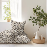 Retal Tapicería Rústica Gruesa Bordado Trigonometria 130x140 cm - Ribes y Casals