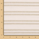Retal Lino Rústico Tapicería Multi Raya Crudo 80x280 cm - Ribes y Casals