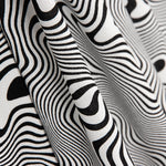Lino Viscosa Abstracto Blanco - Ribes y Casals