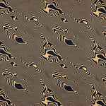 Lino Viscosa Abstracto Camel - Ribes y Casals