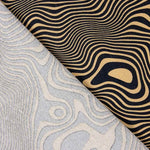 Lino Viscosa Abstracto Camel - Ribes y Casals