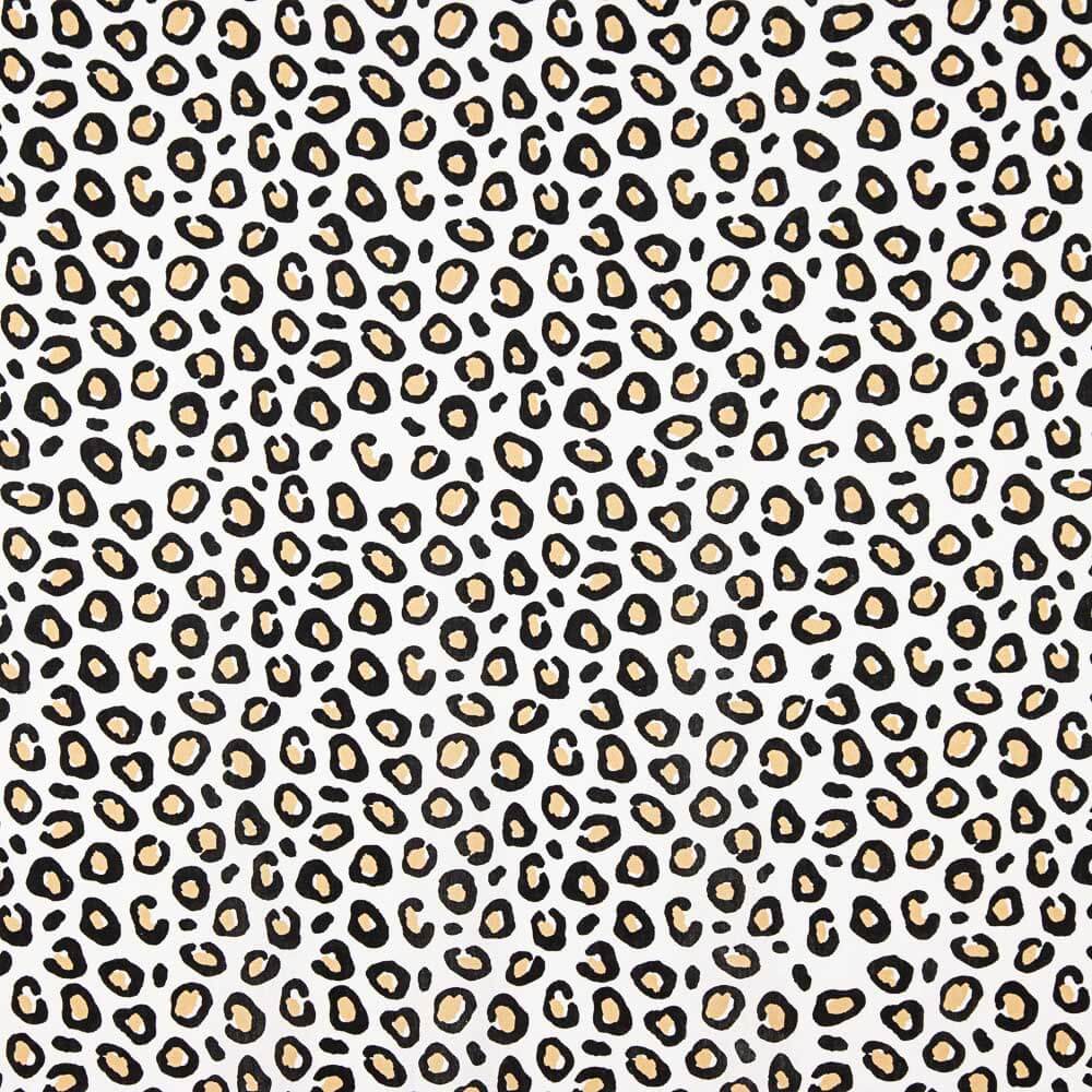 Lino Viscosa Leopardo Blanco - Ribes y Casals