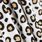 Lino Viscosa Leopardo Blanco - Ribes y Casals