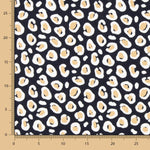 Lino Viscosa Leopardo Negro - Ribes y Casals
