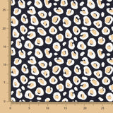 Lino Viscosa Leopardo Negro - Ribes y Casals