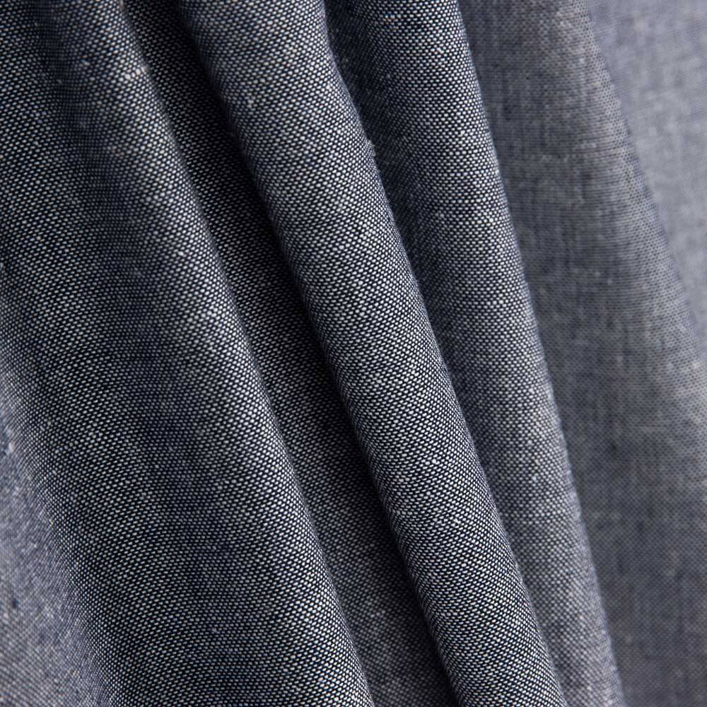 Lino Viscosa Oxford Azul - Ribes y Casals