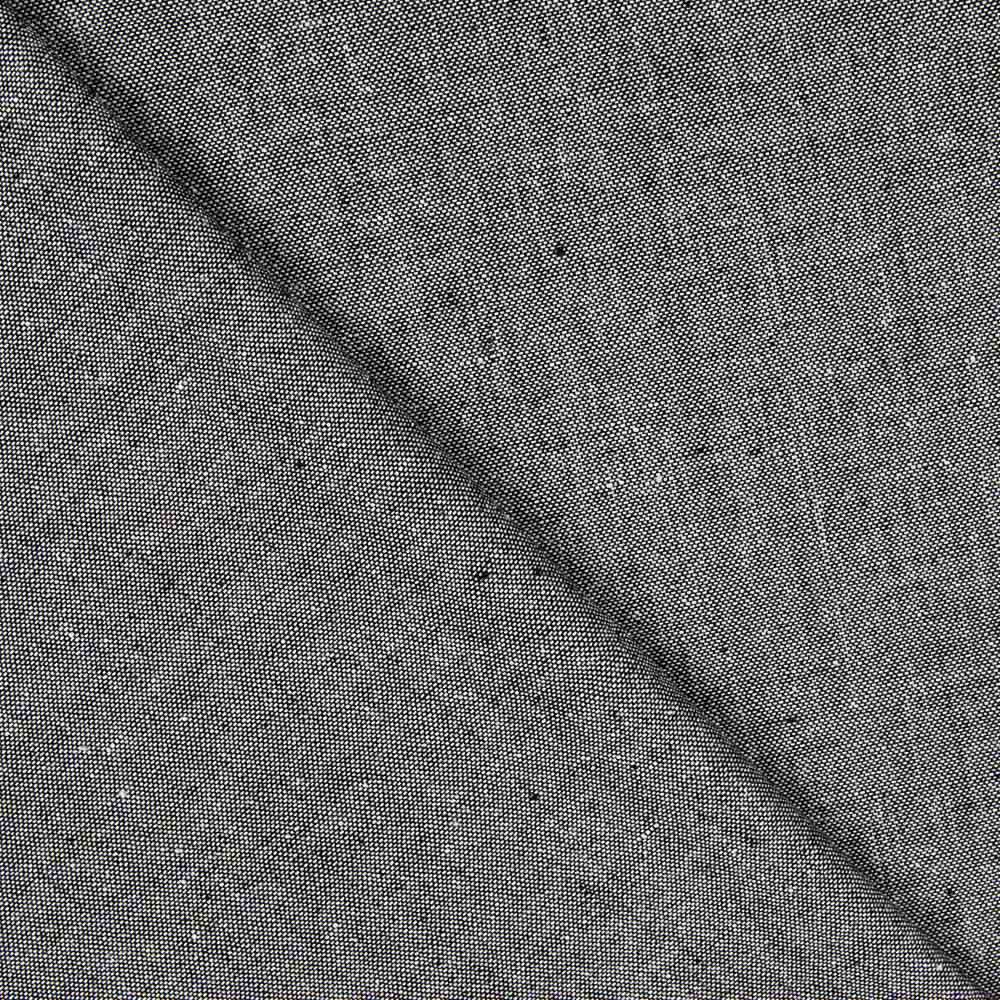 Lino Viscosa Oxford Gris Medio - Ribes y Casals