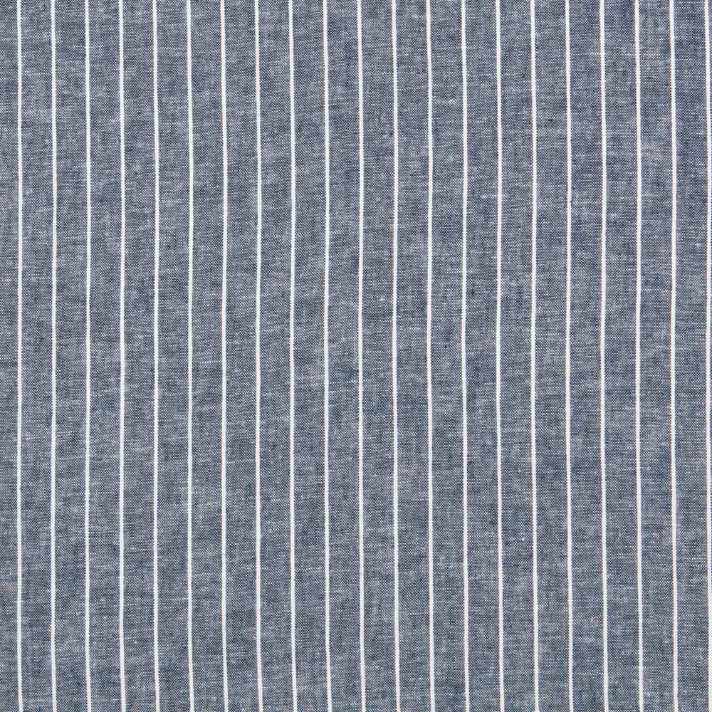 Lino Viscosa Oxford Raya Azul - Ribes y Casals