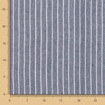 Lino Viscosa Oxford Rayado Azul - Ribes y Casals