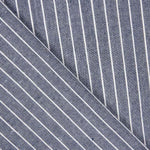 Lino Viscosa Oxford Rayado Azul - Ribes y Casals