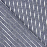 Lino Viscosa Oxford Rayado Azul - Ribes y Casals