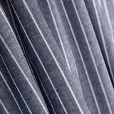 Lino Viscosa Oxford Rayado Azul - Ribes y Casals