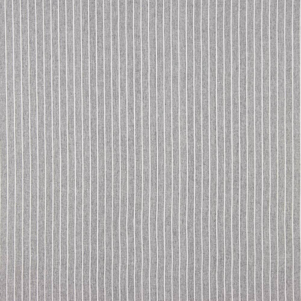 Lino Viscosa Oxford Rayado Gris Claro - Ribes y Casals