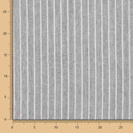 Lino Viscosa Oxford Rayado Gris Claro - Ribes y Casals