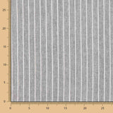 Lino Viscosa Oxford Rayado Gris Claro - Ribes y Casals