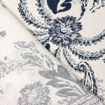 Algodón Lino Estampada Cachemir Azul Marino - Ribes y Casals