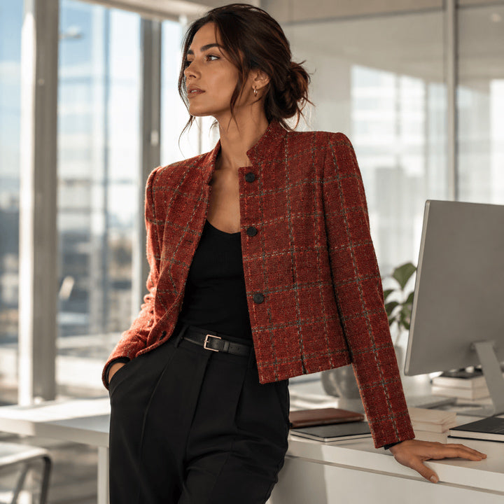 Tweed de Lana Siena Terracota - Ribes y Casals