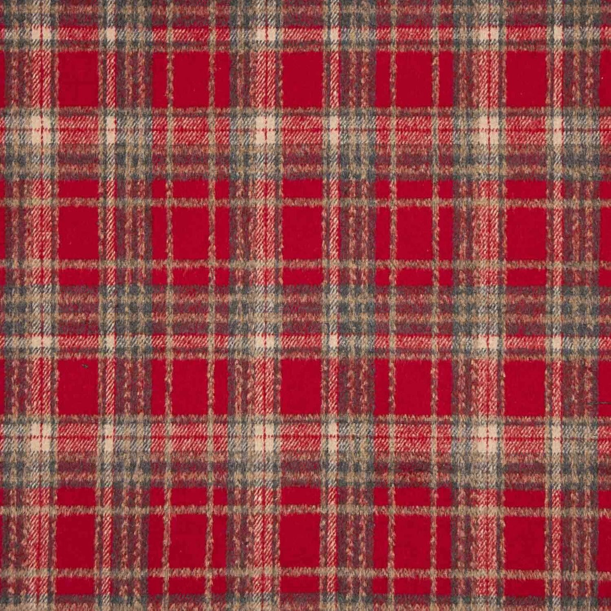 Loden Poliéster Cuadros Rojos - Ribes y Casals