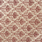 Lona Estampada Barroca Granate - Ribes y Casals