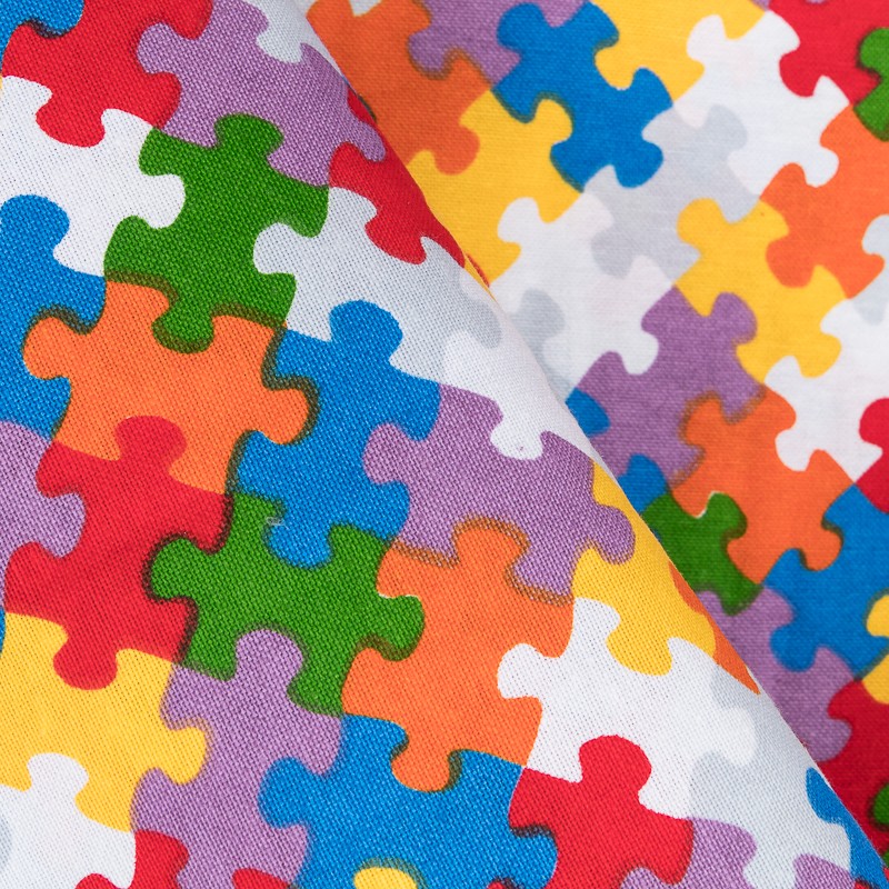 Lona Estampada Puzzle Multicolor - Ribes y Casals