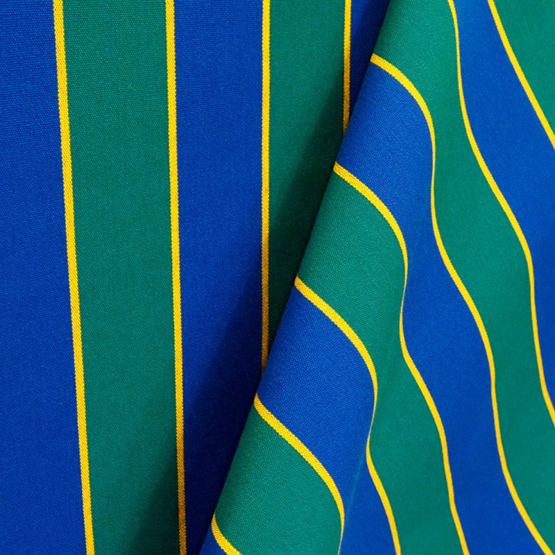 Lona Exterior Rayas Verde Azul - Ribes y Casals