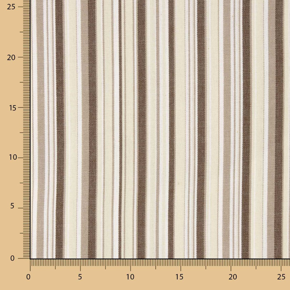 Lona Exterior Teflón Rayas Marrón-Beige 320cm - Ribes y Casals