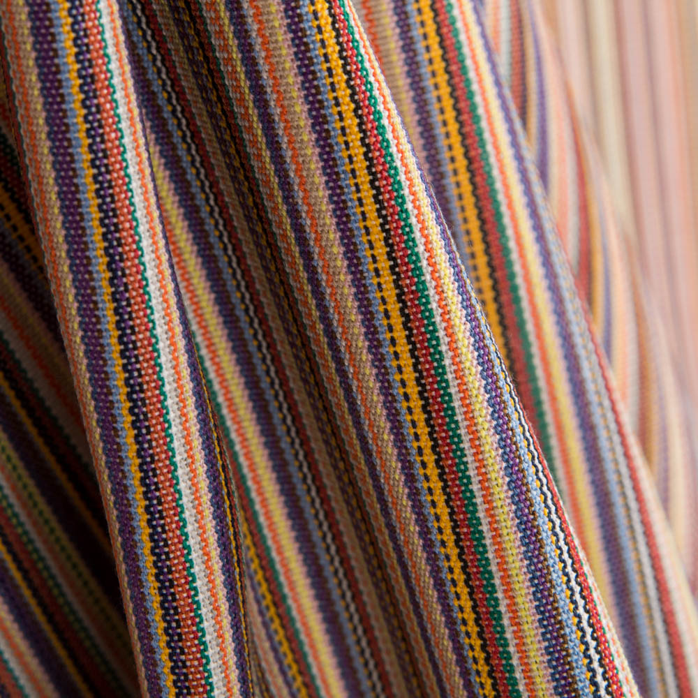 Lona Exterior Teflón Rayas Mini Marrón - Ribes y Casals