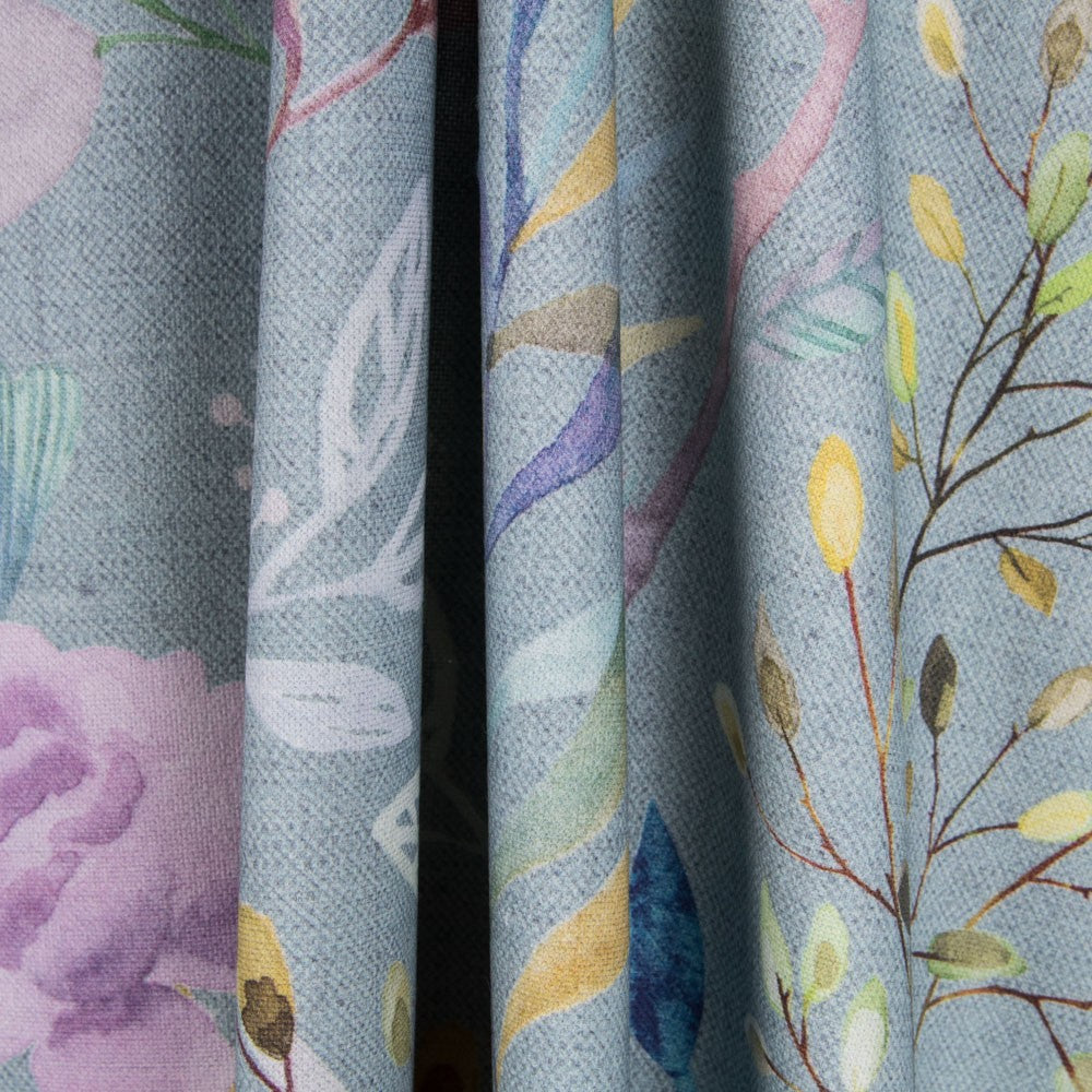 Loneta Algodón Digital Gris Acuarela - Ribes y Casals