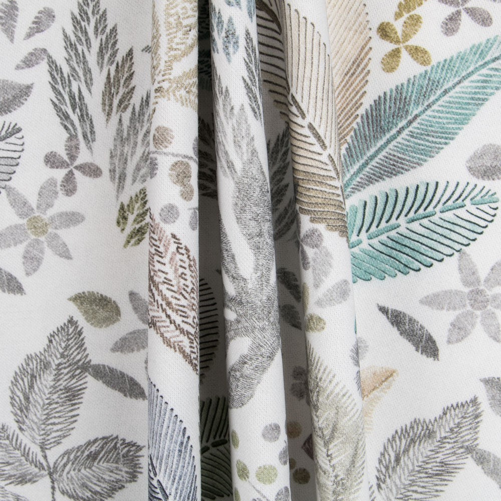 Loneta Algodón Digital Hojas - Ribes y Casals