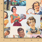 Loneta Algodón Estampada 50&#39;s - Ribes y Casals